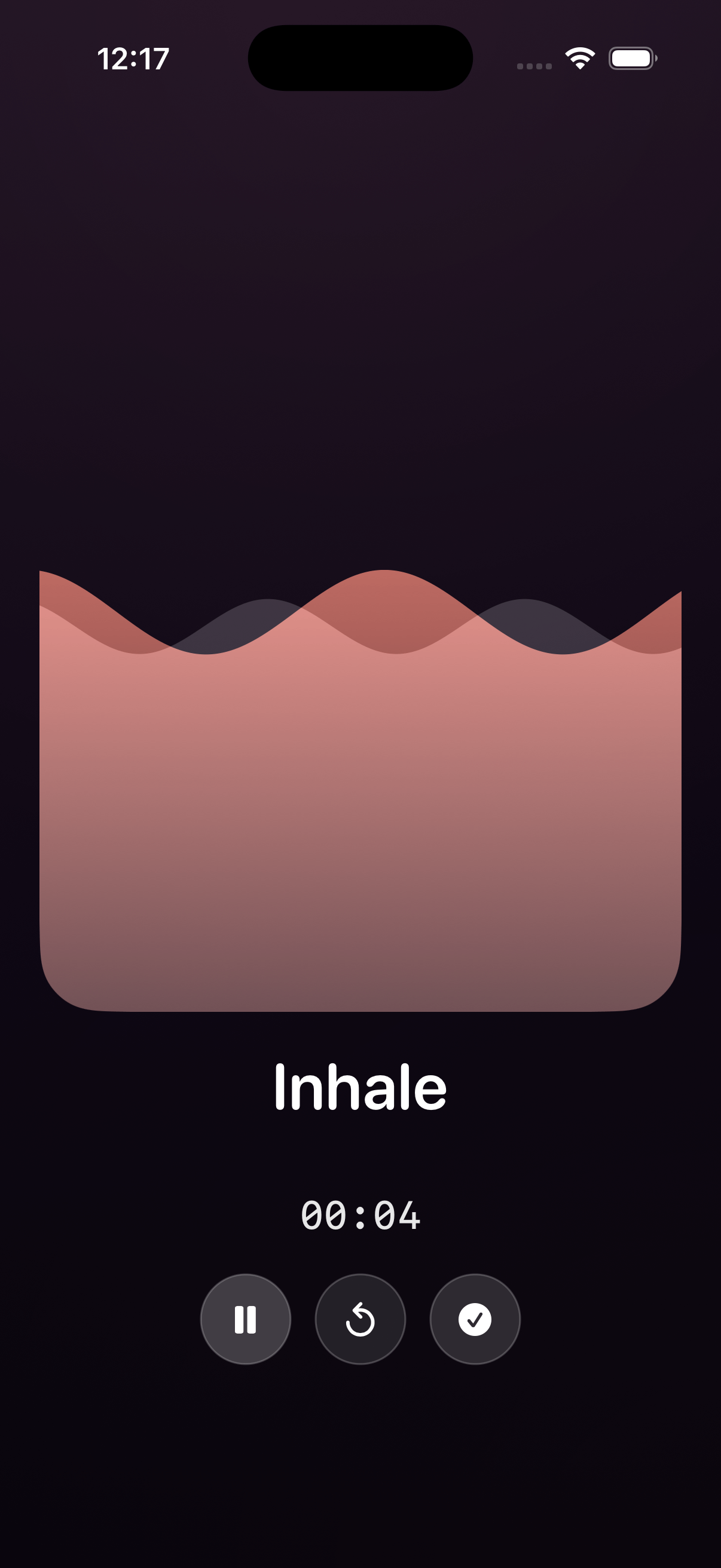 Guided breath session